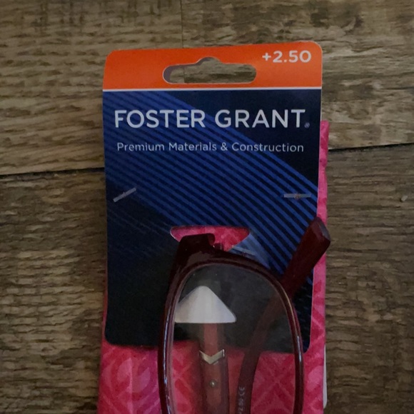 NWT FOSTER GRANT +2.50 Red/Magenta Reading Glasses - Picture 15 of 16